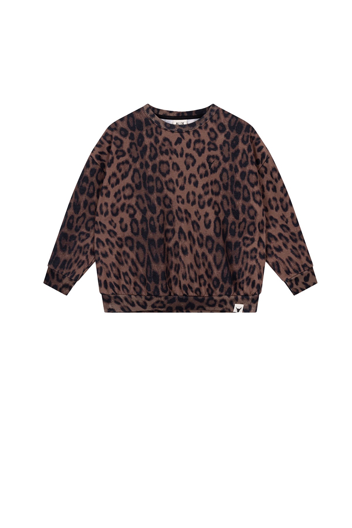 kids knitted leopard sweater