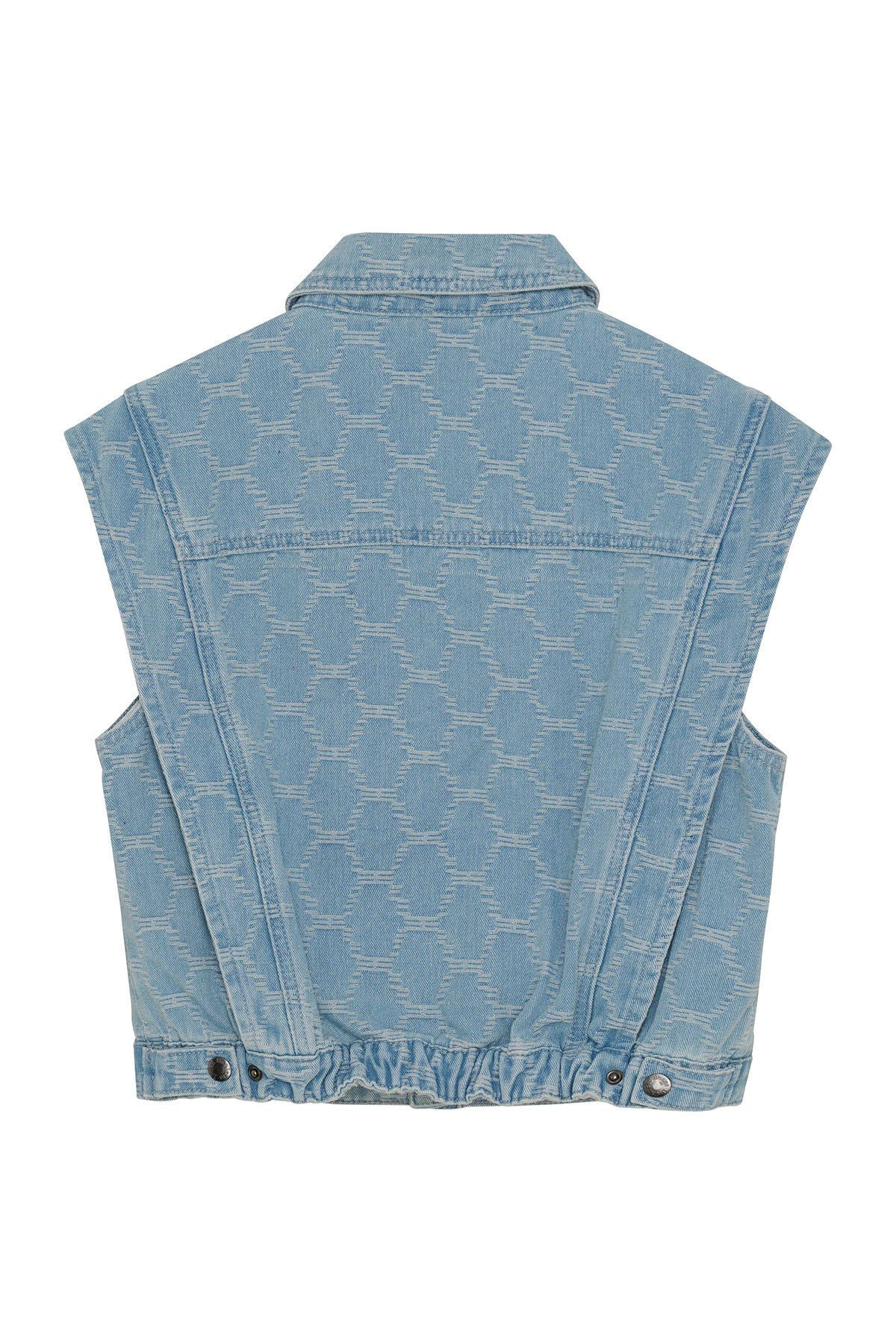 Mouwloos denim vest
