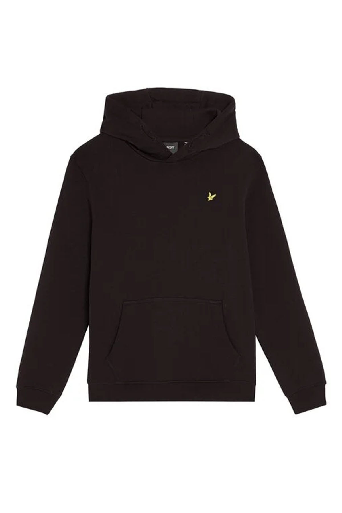 Brush Back Pullover Hoodie zwart