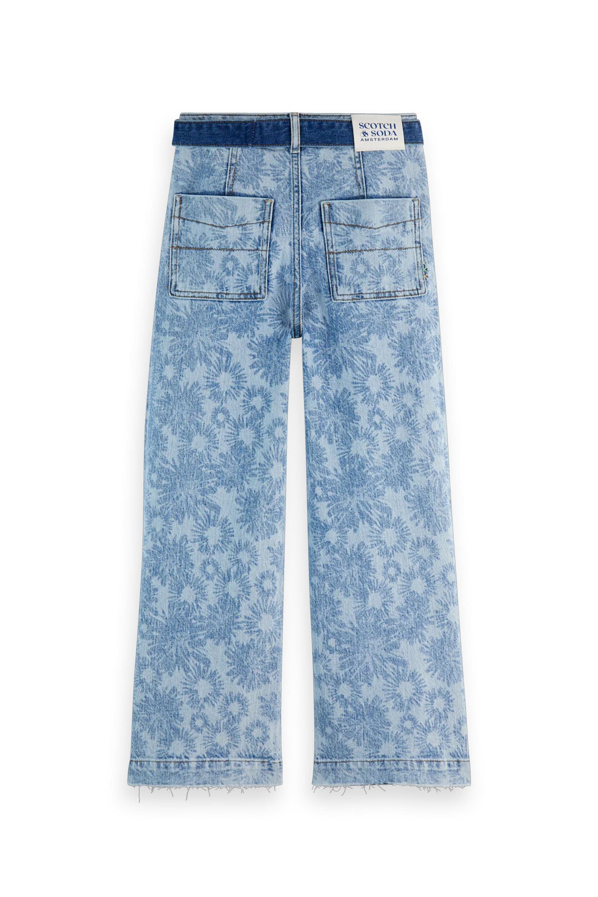 The Wave wide leg jeans floral