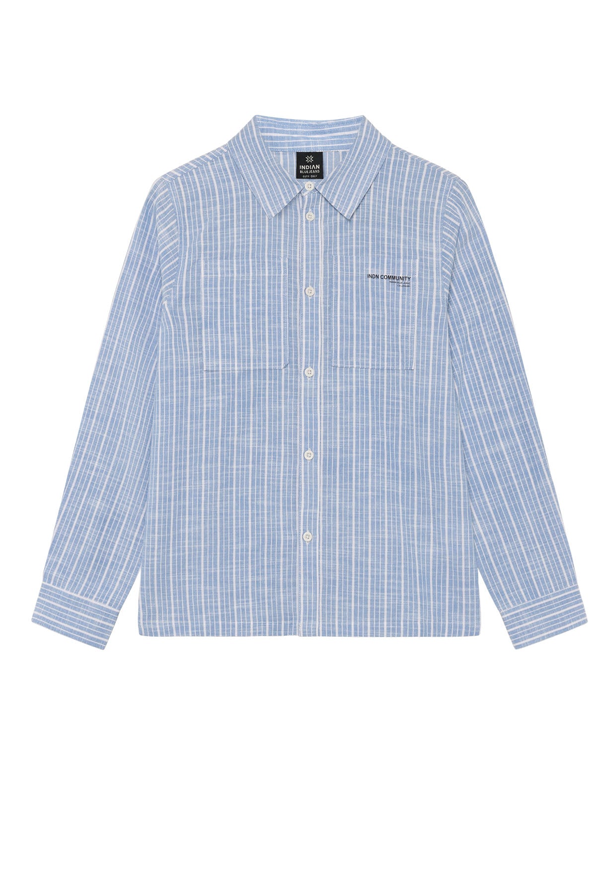 Shirt Linen LS Stripe