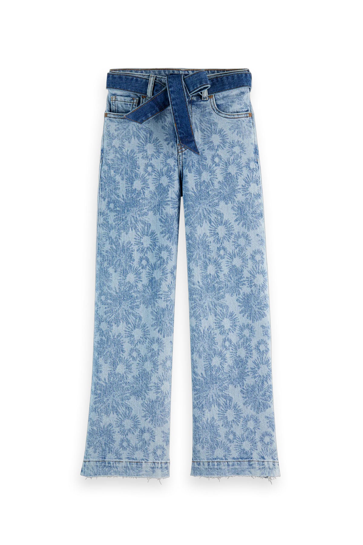 The Wave wide leg jeans floral