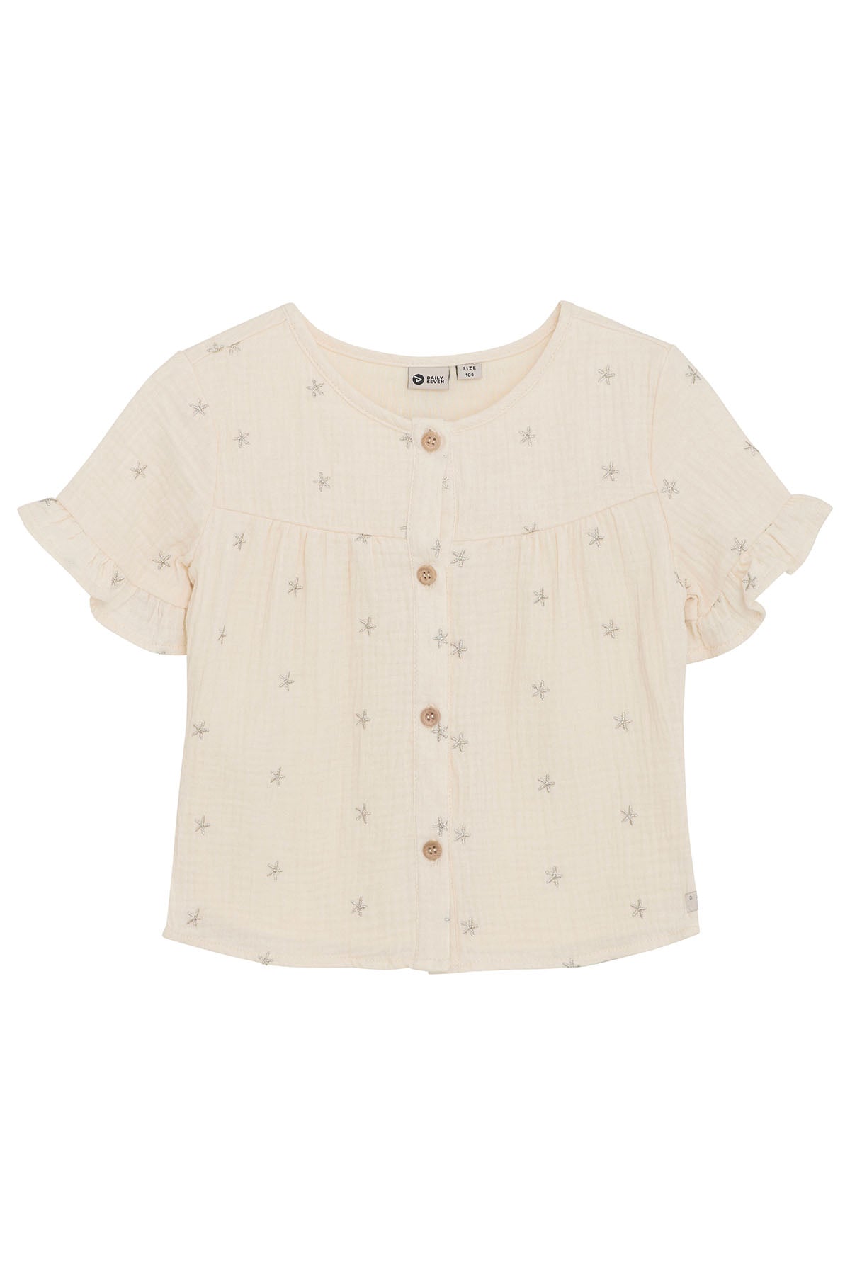 Ruffle Top Star Print