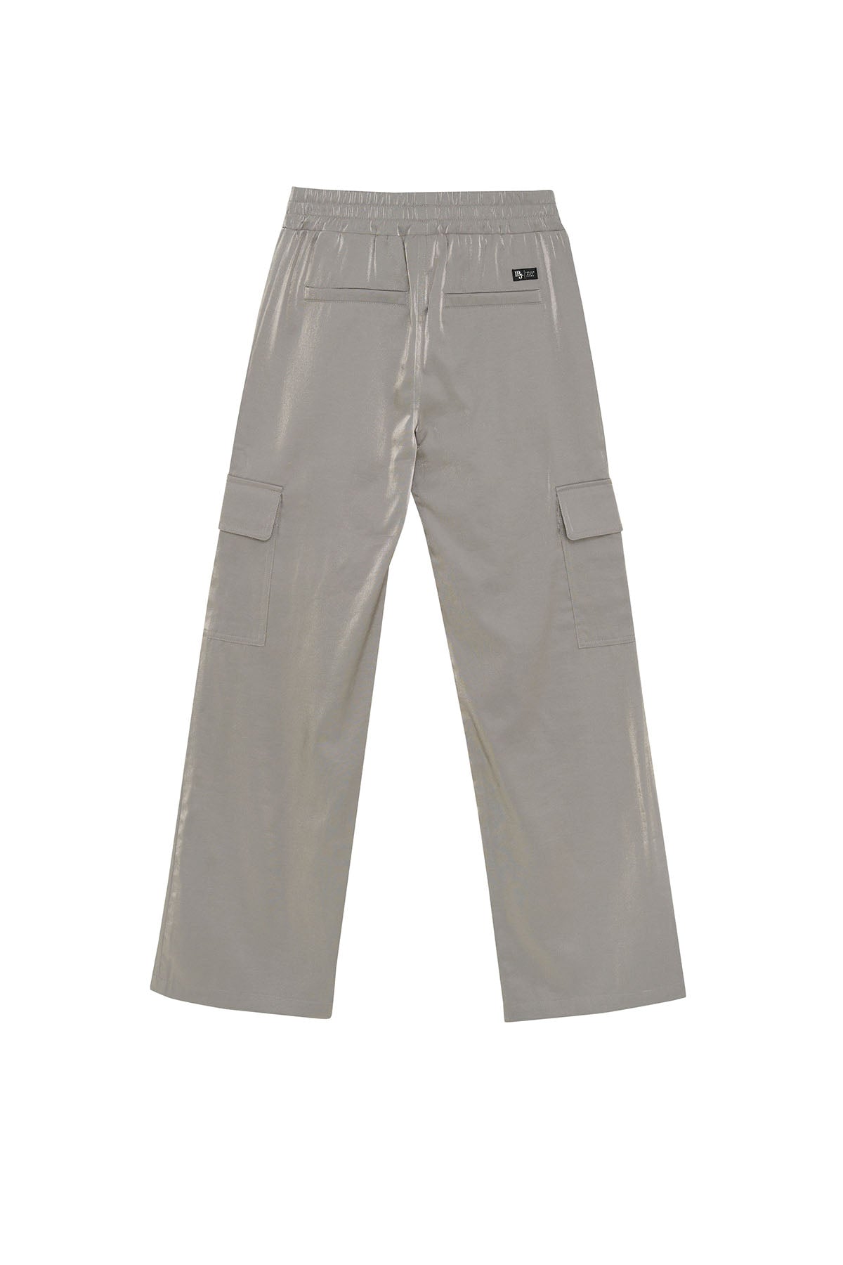 Wide Shiny Cargo Pants