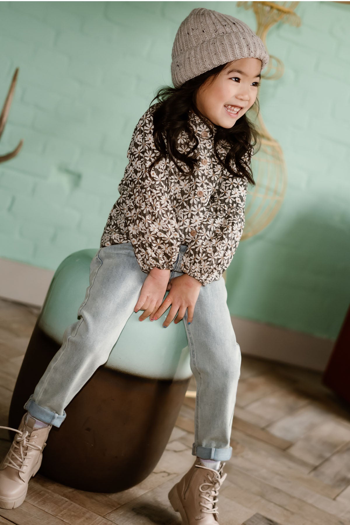 Shirt Longsleeve Shiny Flower