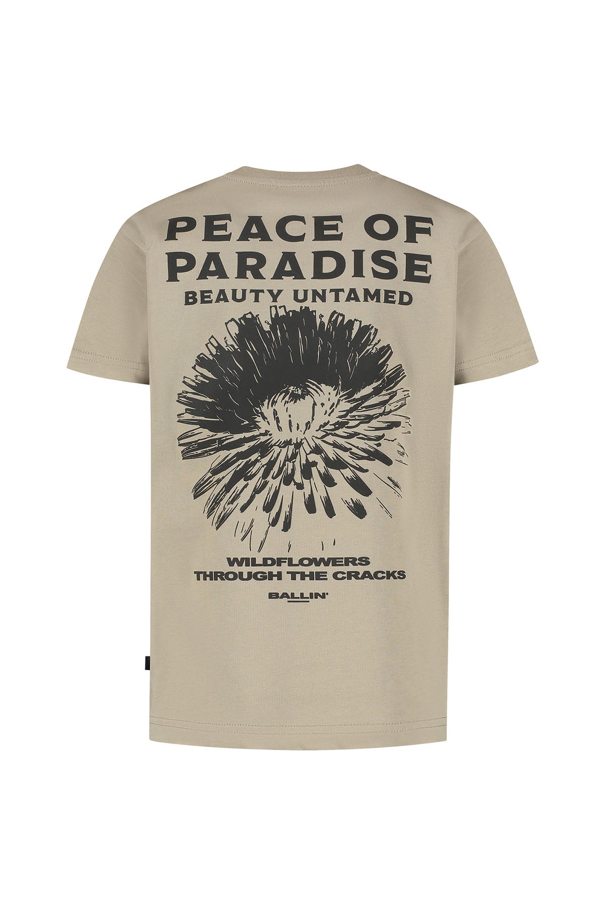 Junior Peace of Paradise T-shirt taupe