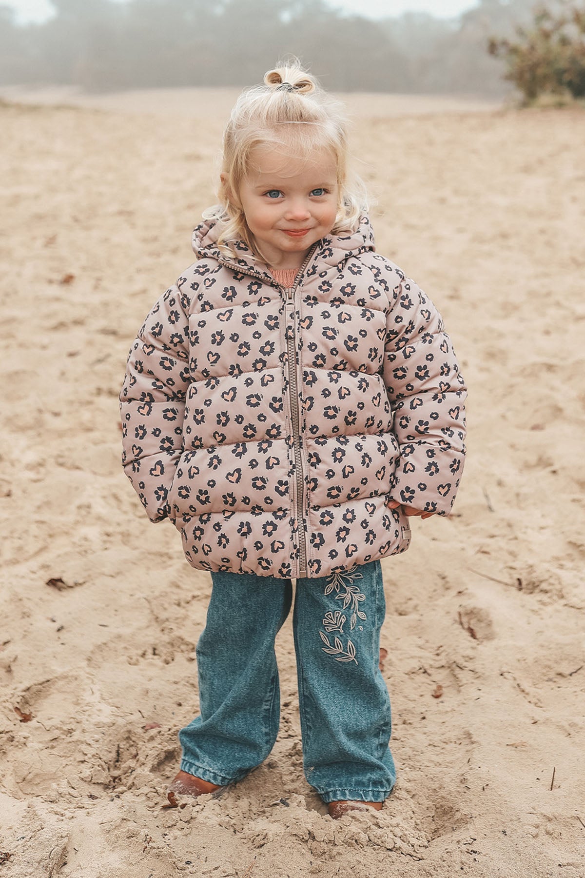 Sweet Leopard Puffer Coat
