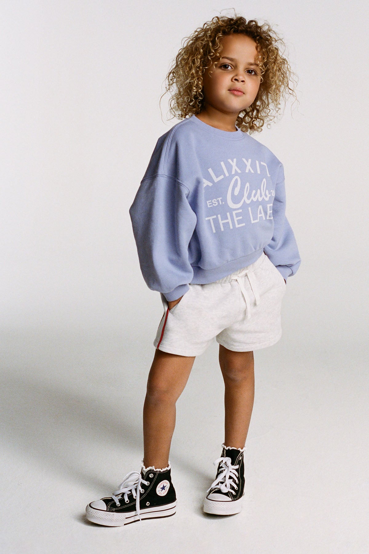 KIDS ALIX CLUB PRINT SWEATER