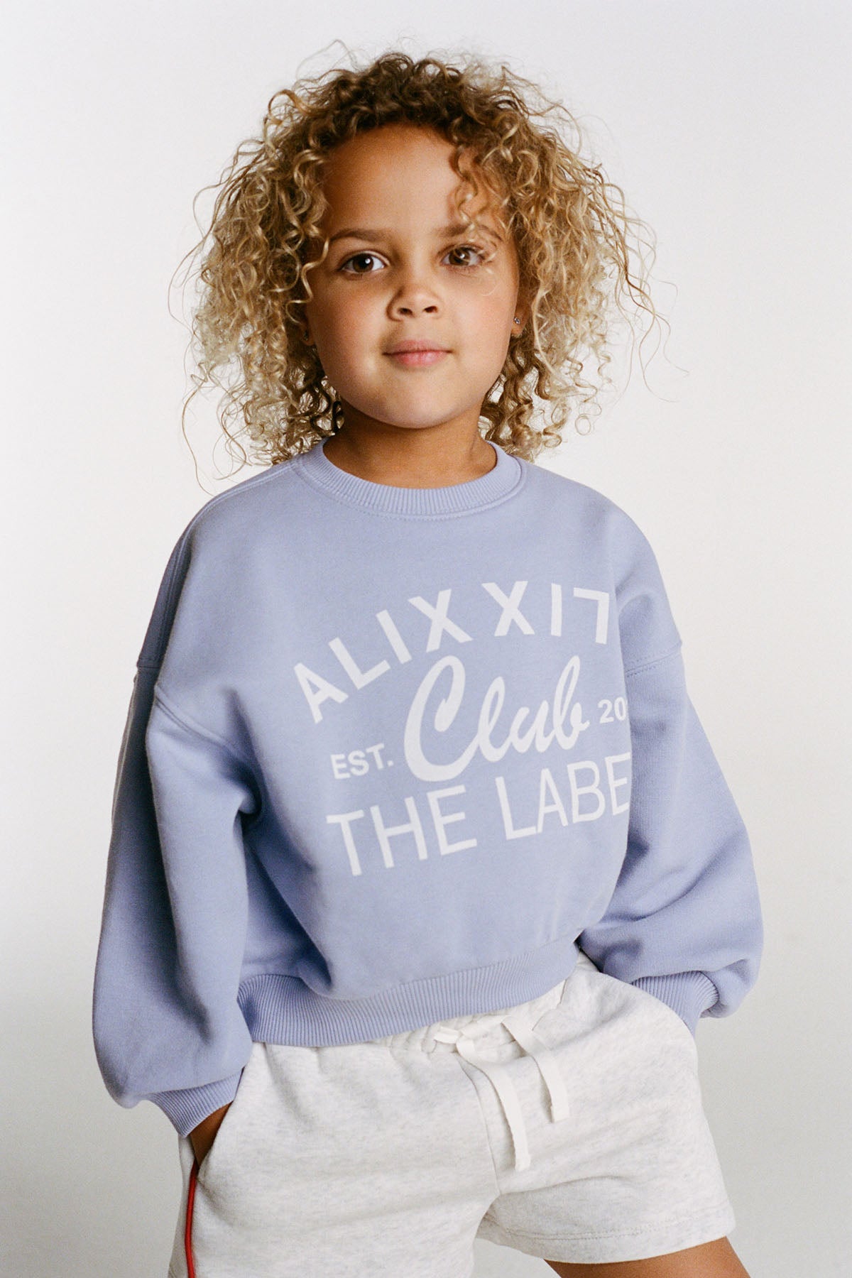 KIDS ALIX CLUB PRINT SWEATER