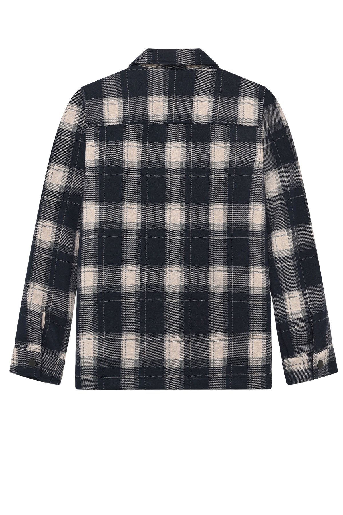 Shirt Jacket Zip Check