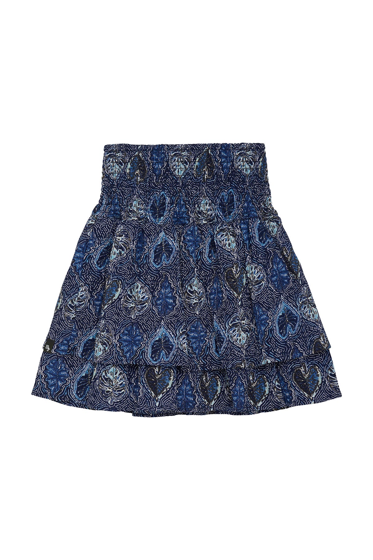 Ruffle print rok