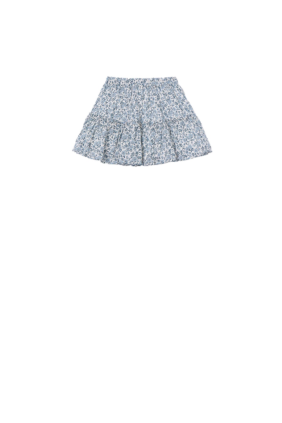 Printed dobby skirt Sky blue