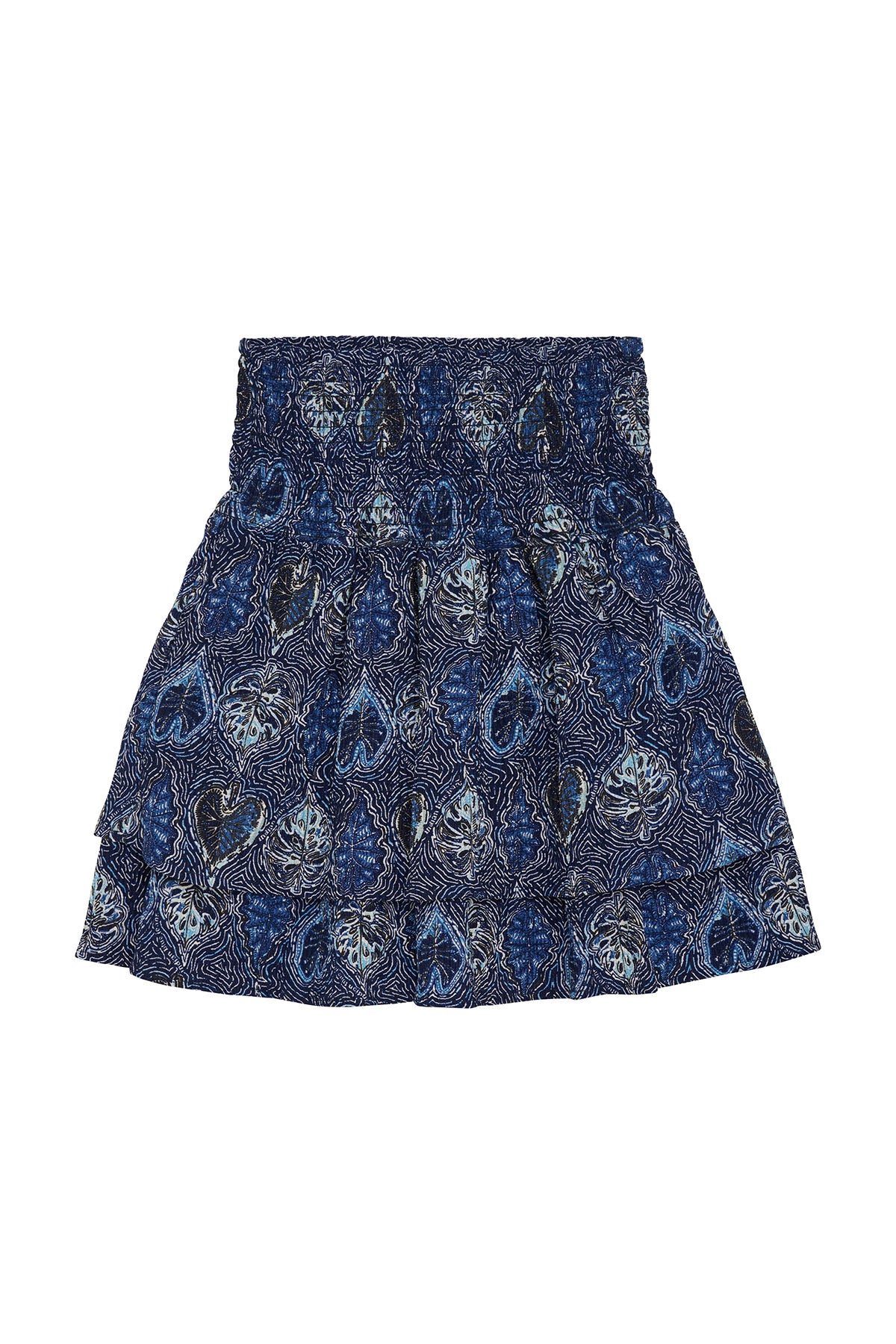 Ruffle print rok