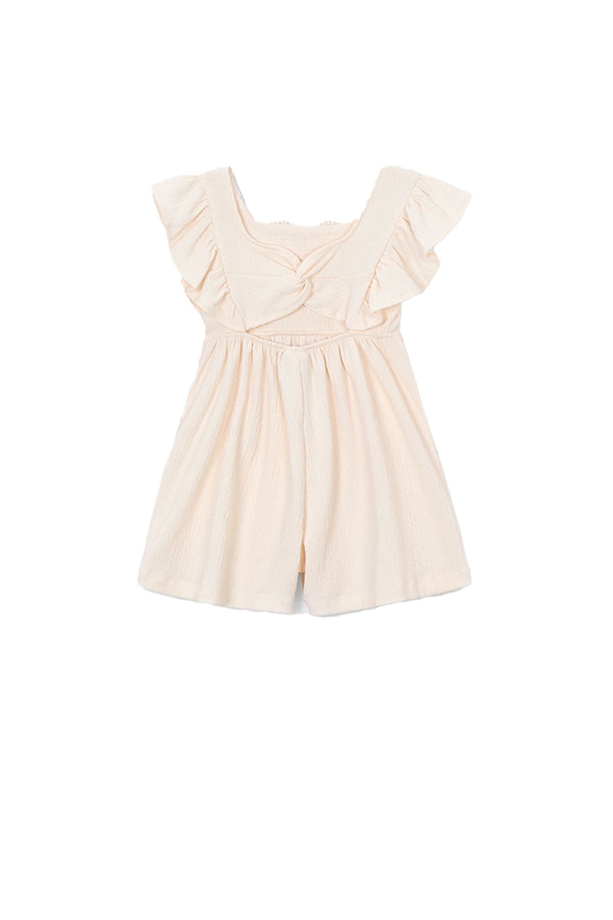 Crochet knit jumpsuit