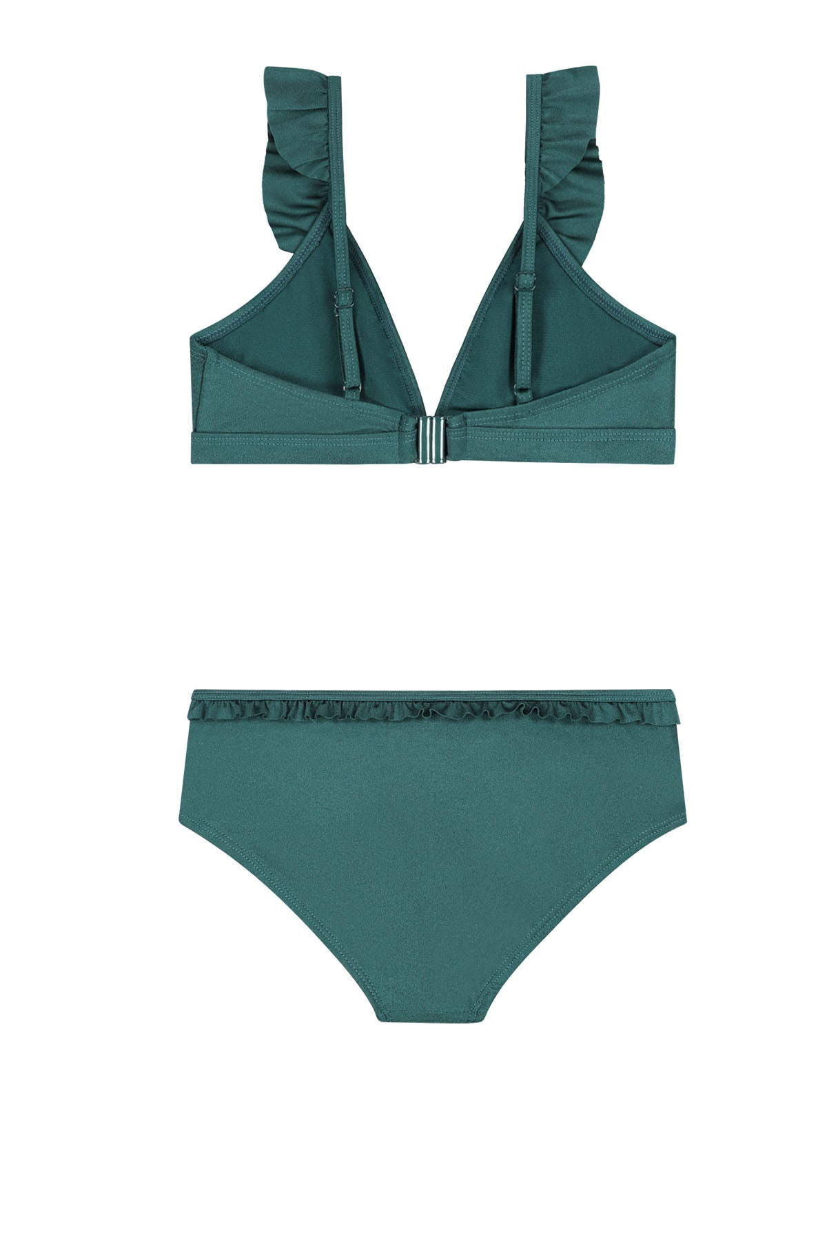 Girls BELLA bikini set shiny solid Green