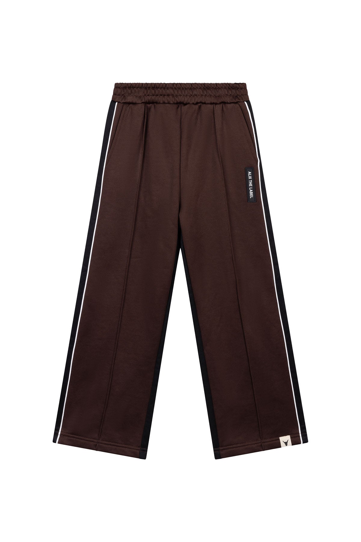 kids knitted colourblock training pants