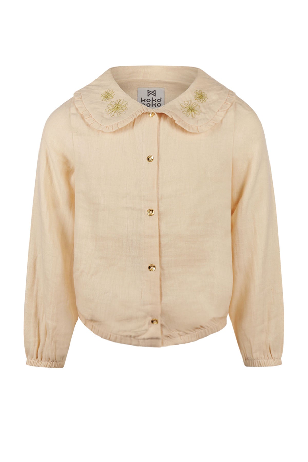 Blouse met bloemen detail