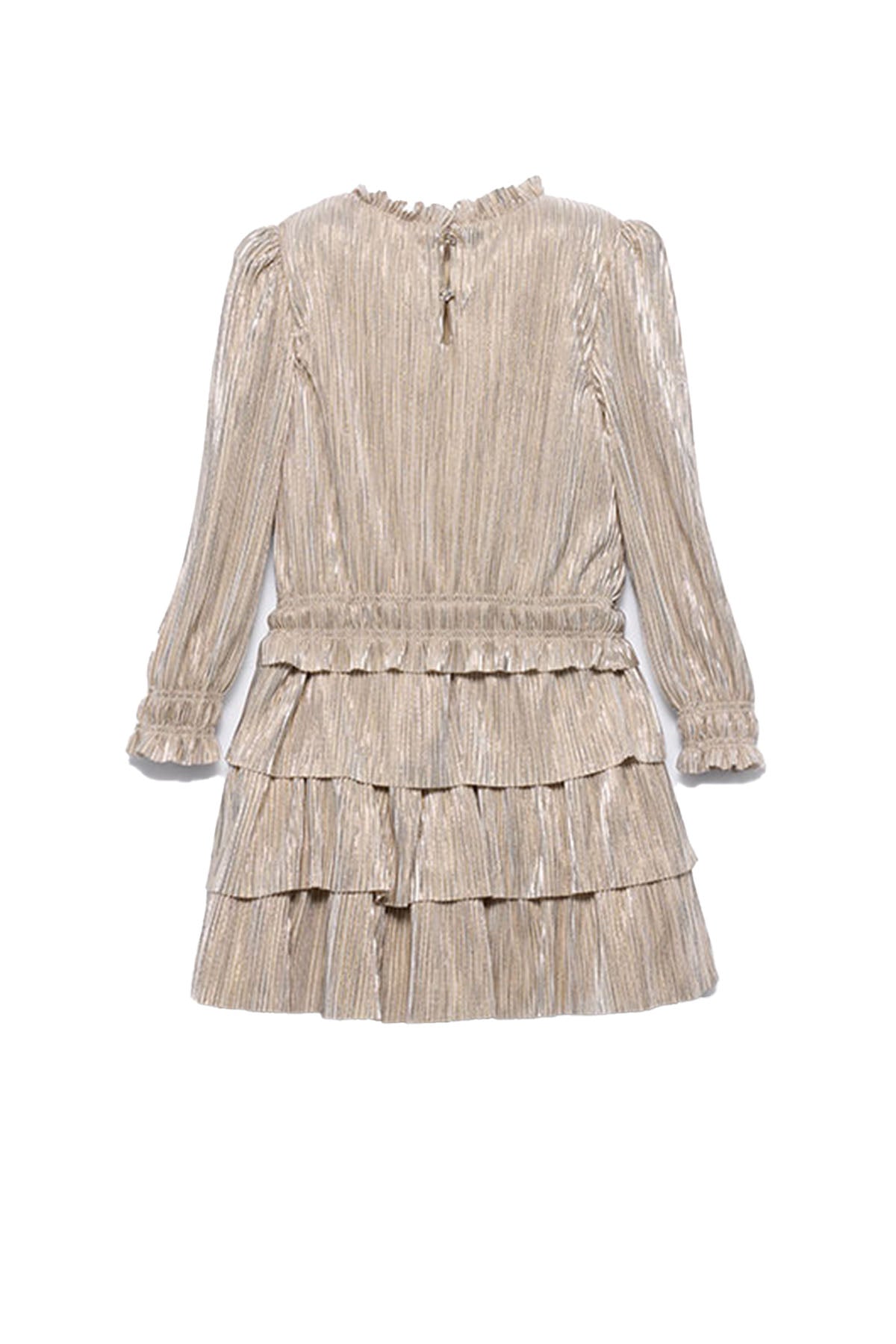 Pleated knit dress