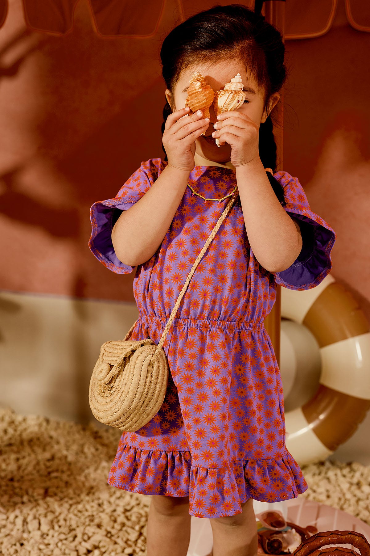 Emilie Pretty purple Jurk