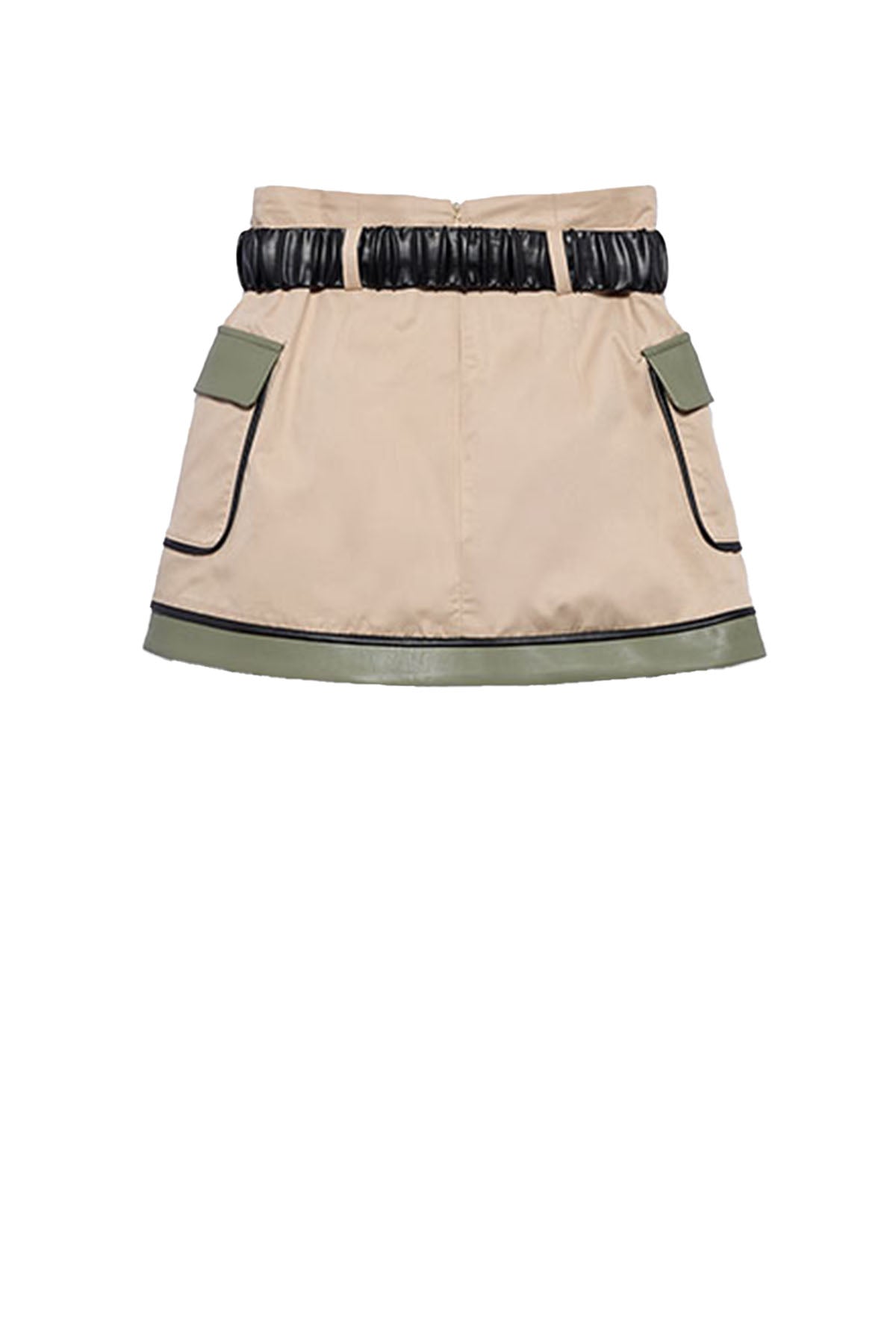 Combined twill skirt