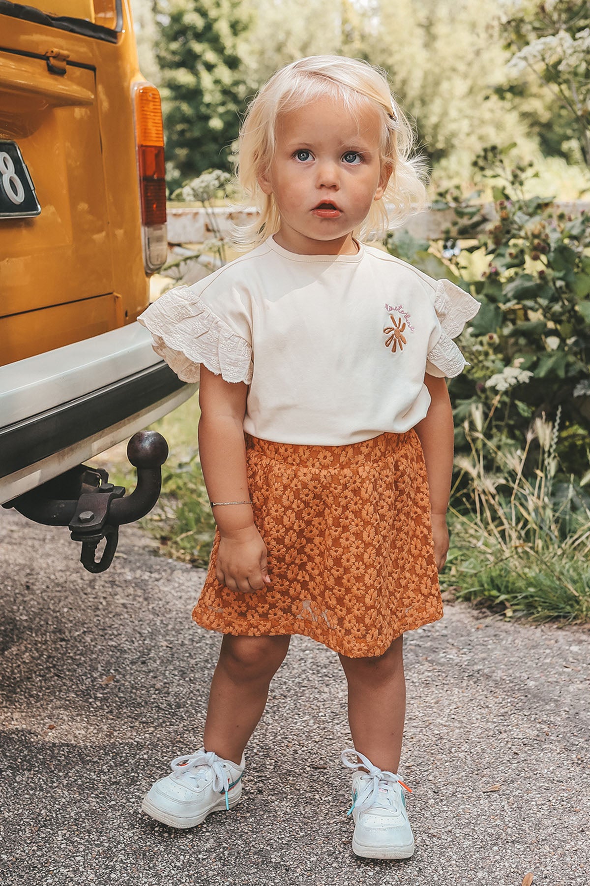 Embroidered Tulle Skirt