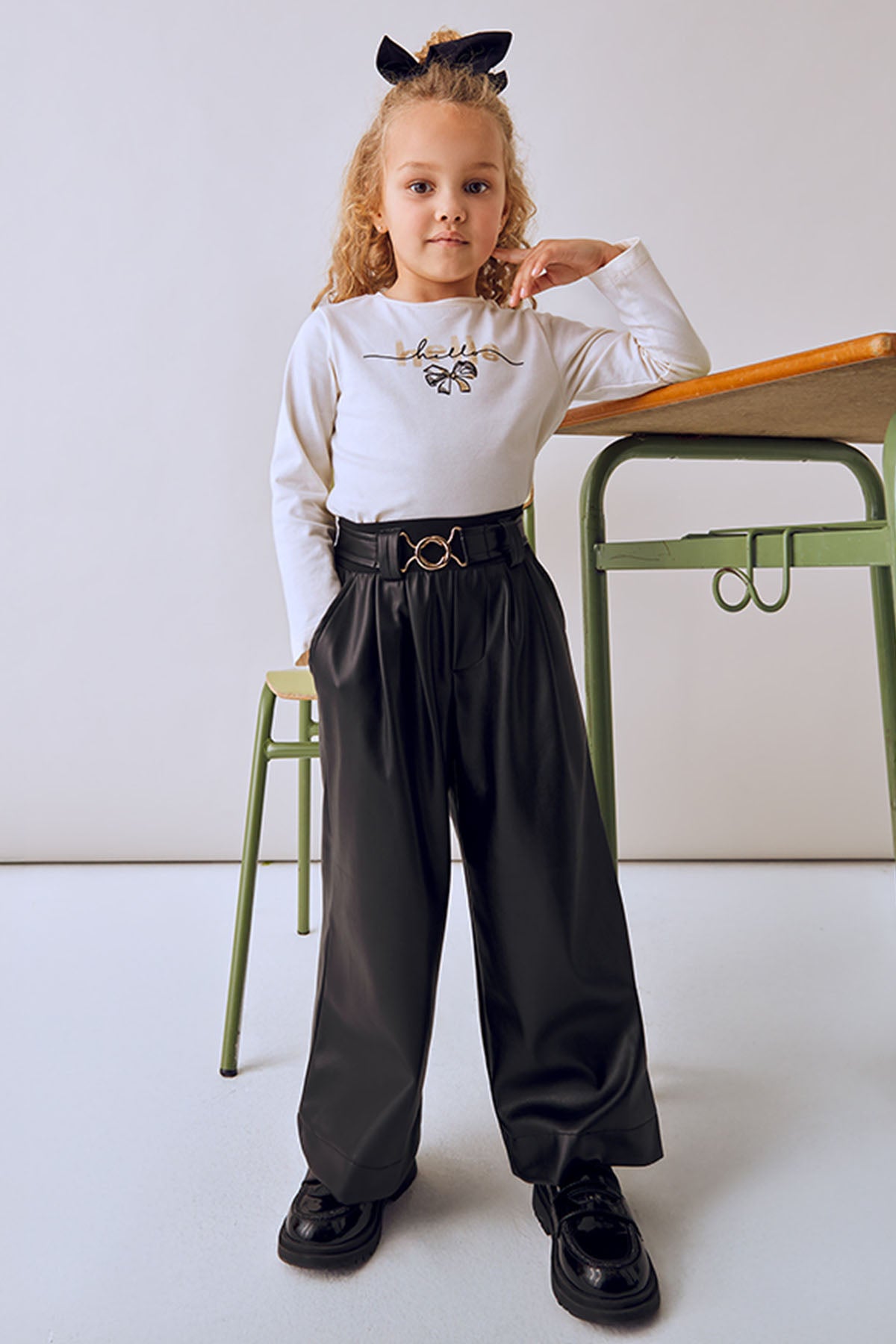Wide leg broek