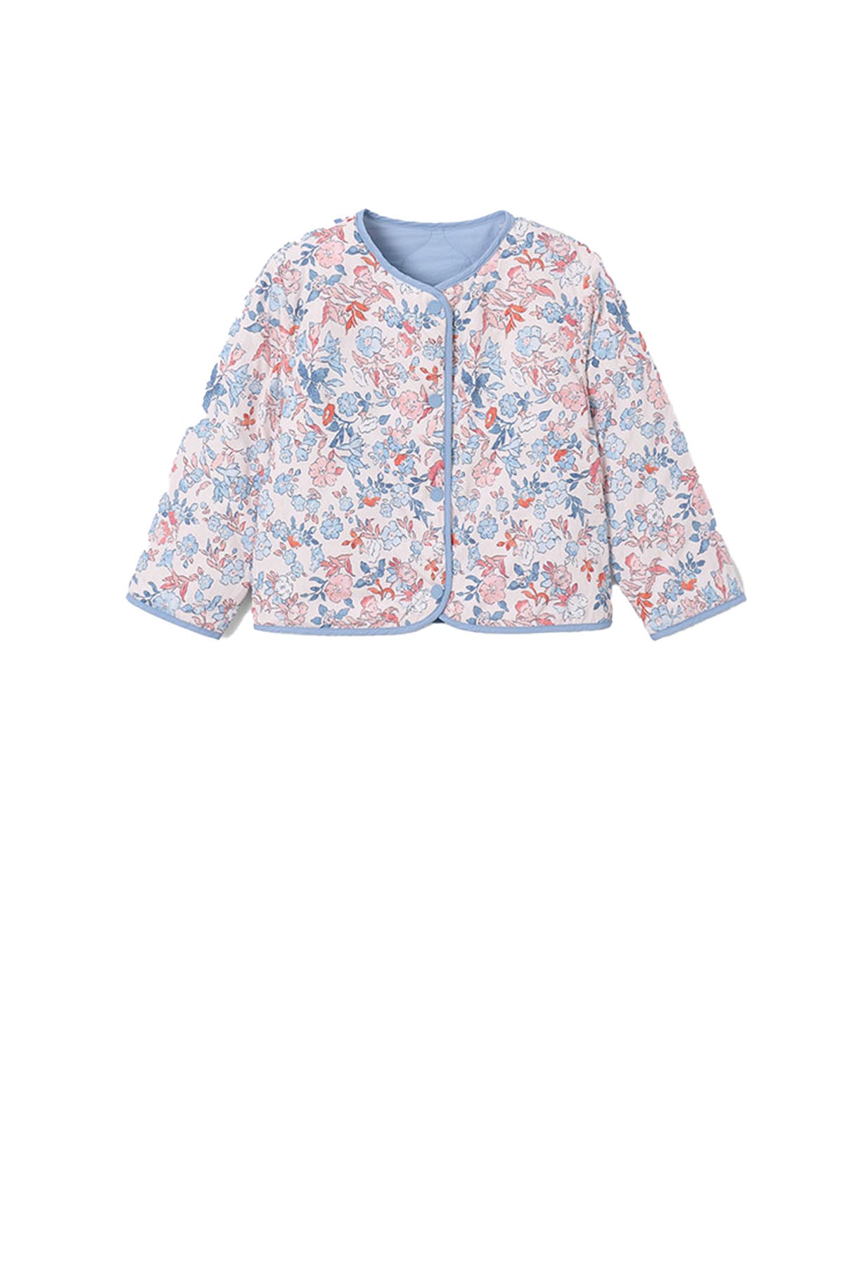 Reversible padded jacket Sky blue