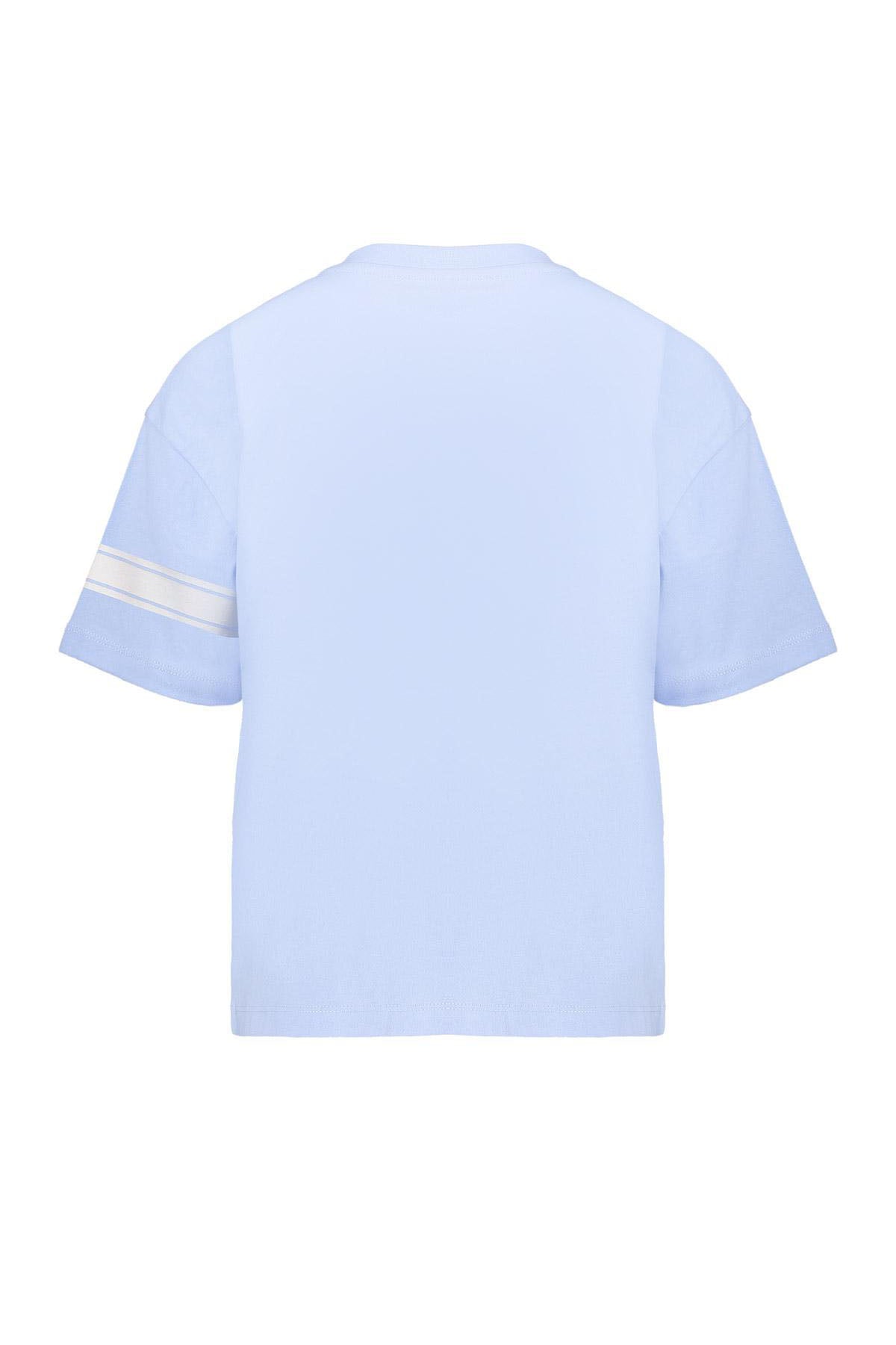 T-shirt easy going blauw
