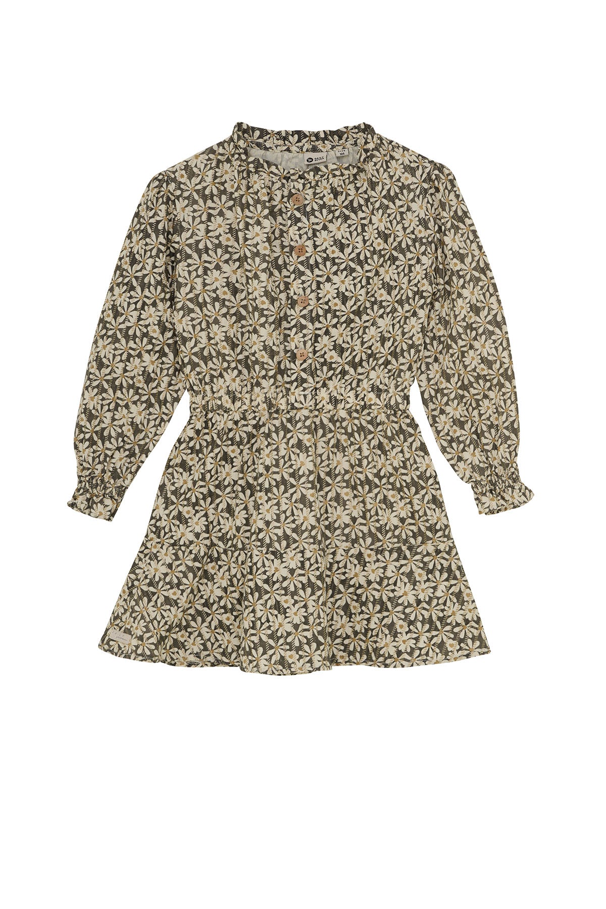 Dress Longsleeve Shiny Flower