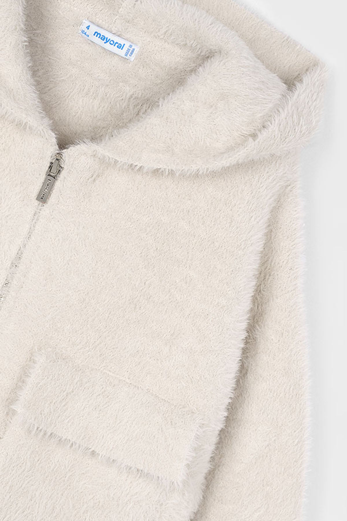 Furry knit sweater