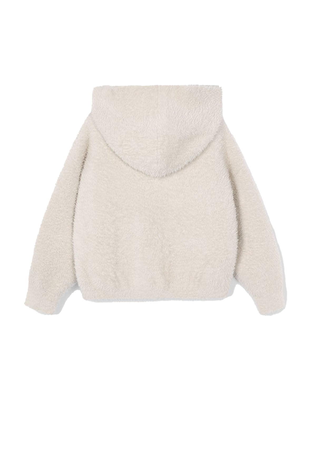 Furry knit sweater