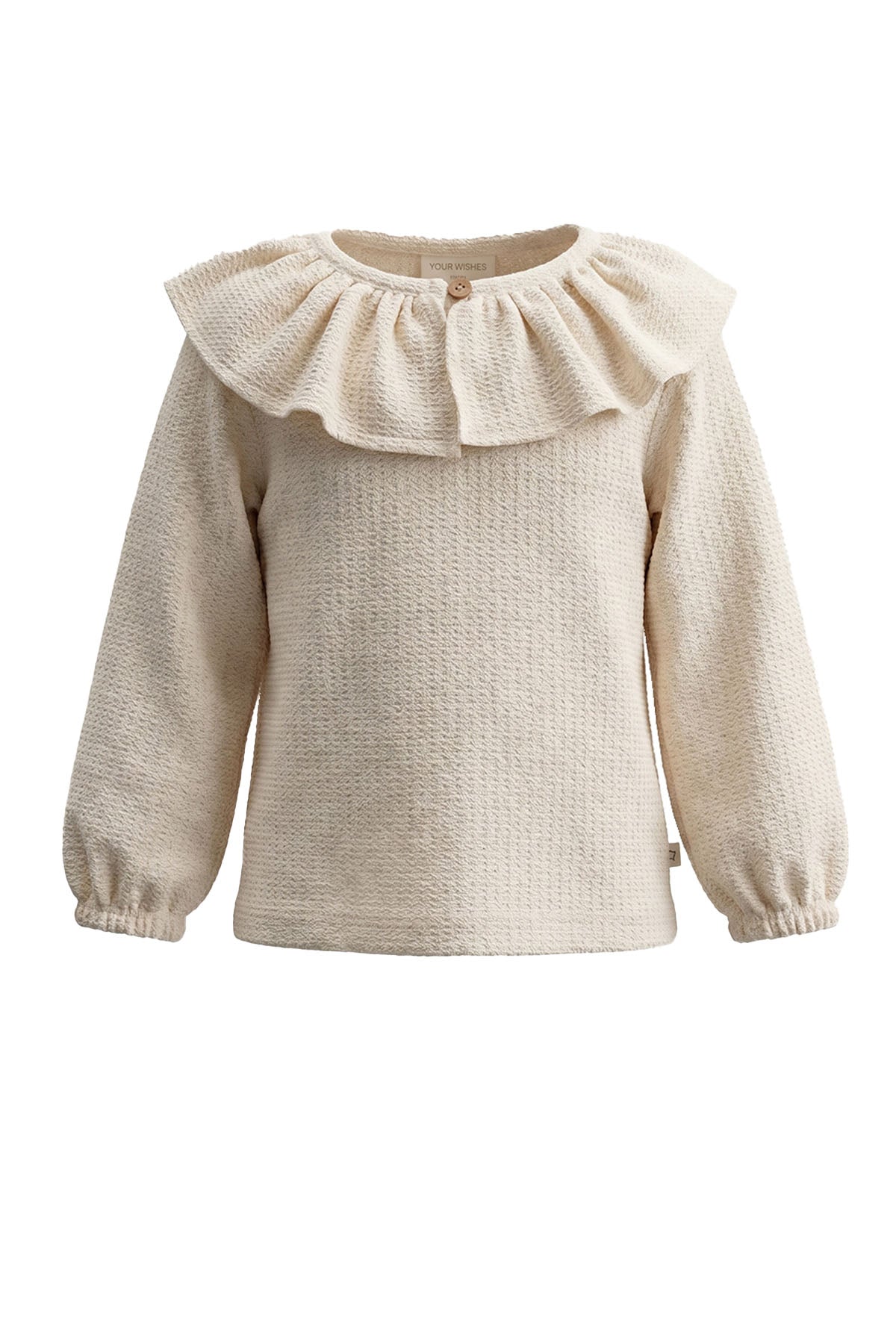 Mini Jacquard | Ruffle Collar Longsleeve
