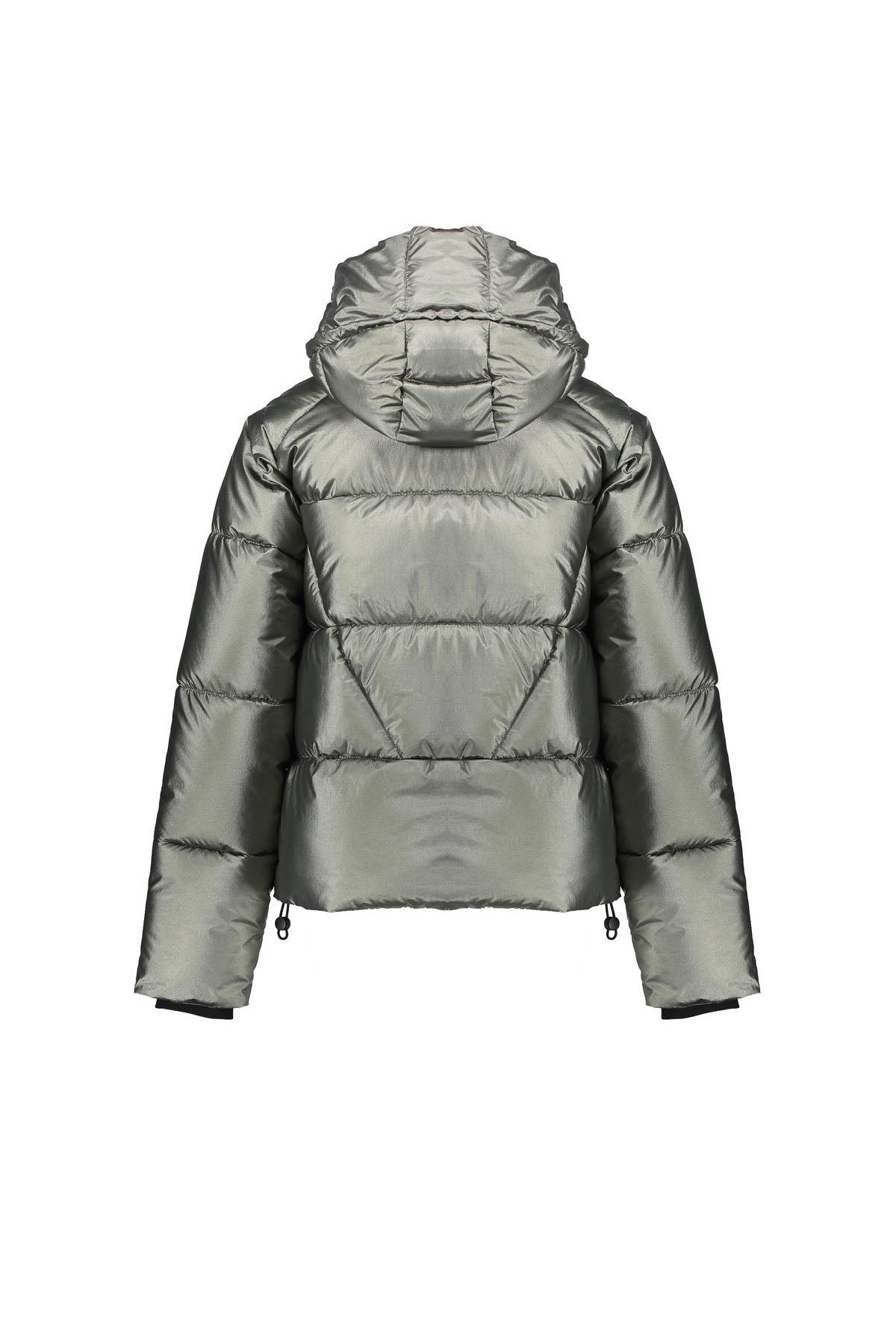 Boxy metallic jas