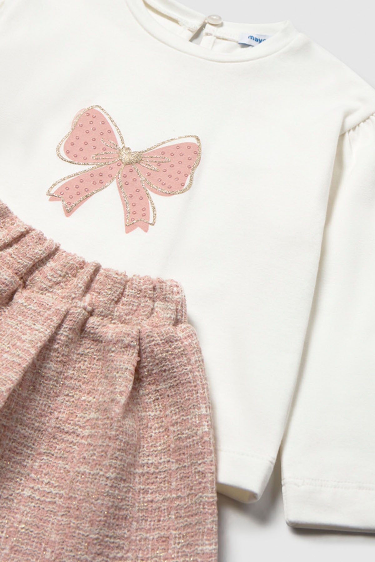 Tweed-knit skirt set