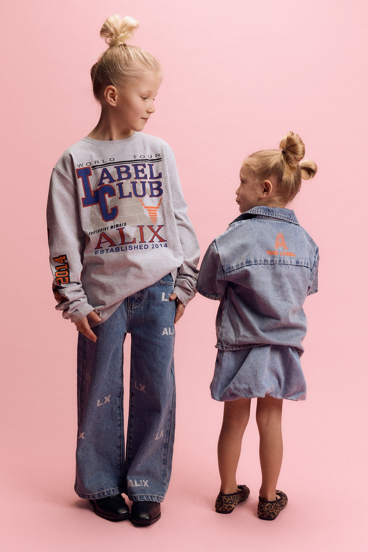 KIDS SHORT SLEEVE DENIM BLOUSE