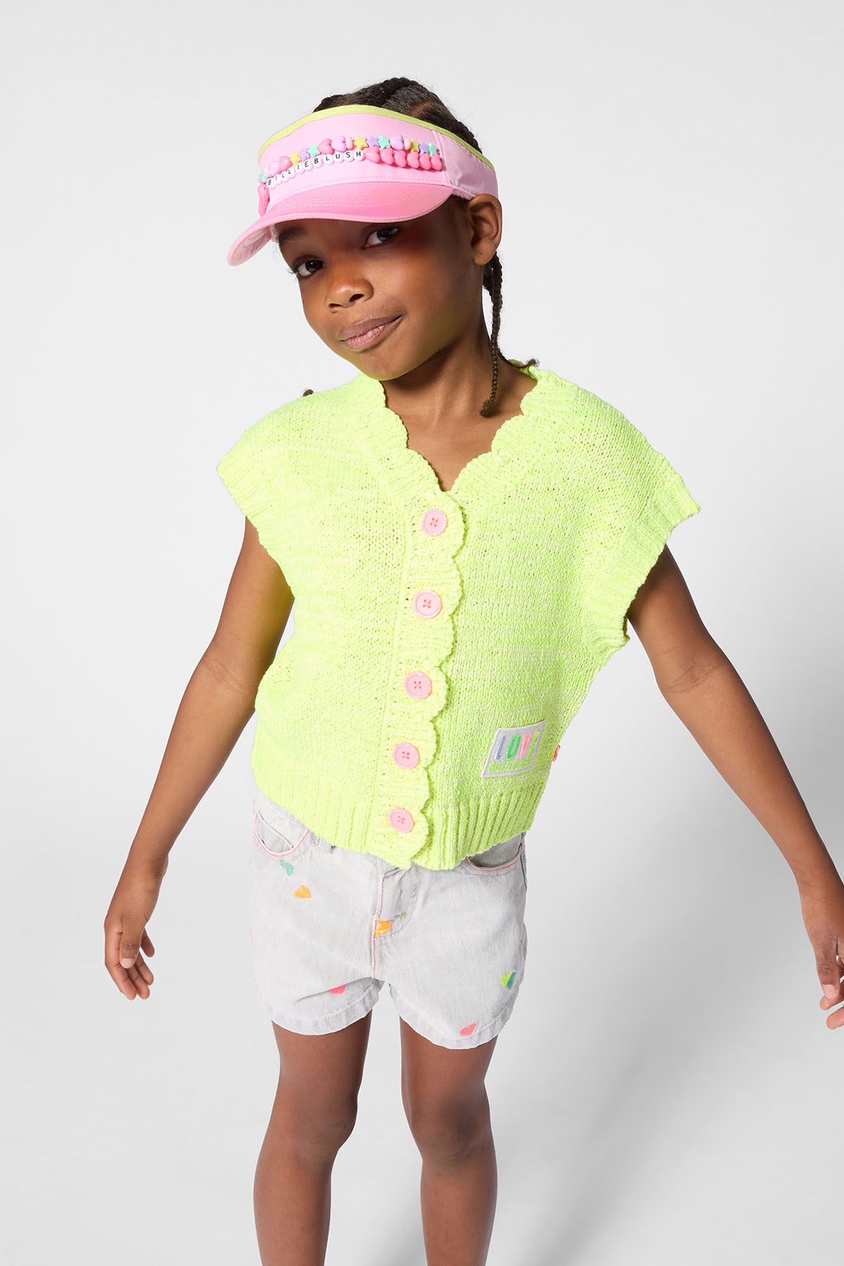 Gebreid vest glitter