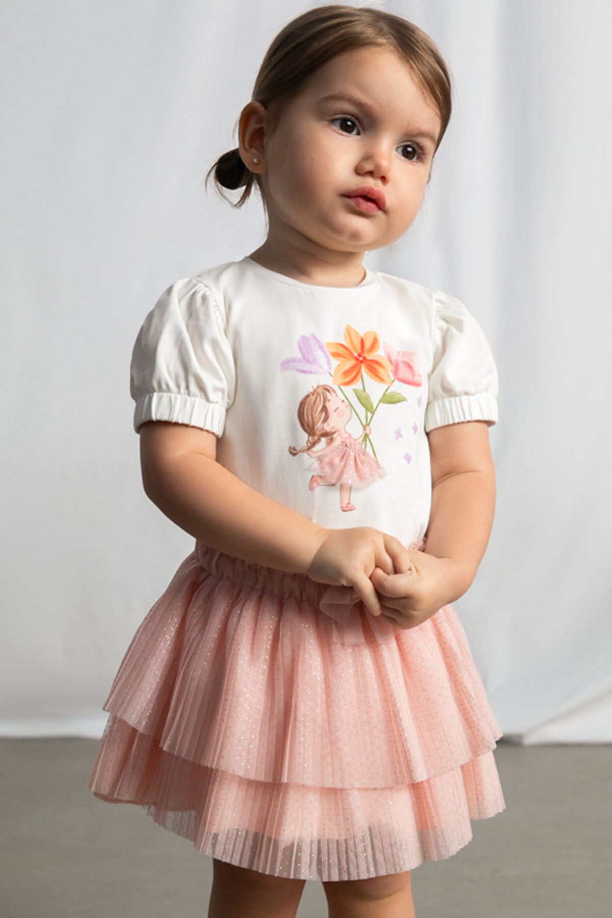 Pleated tulle skirt Blossom