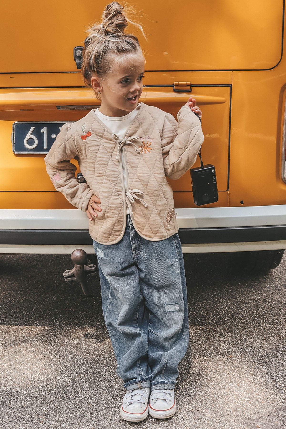 Medium Blue Barrel Jeans