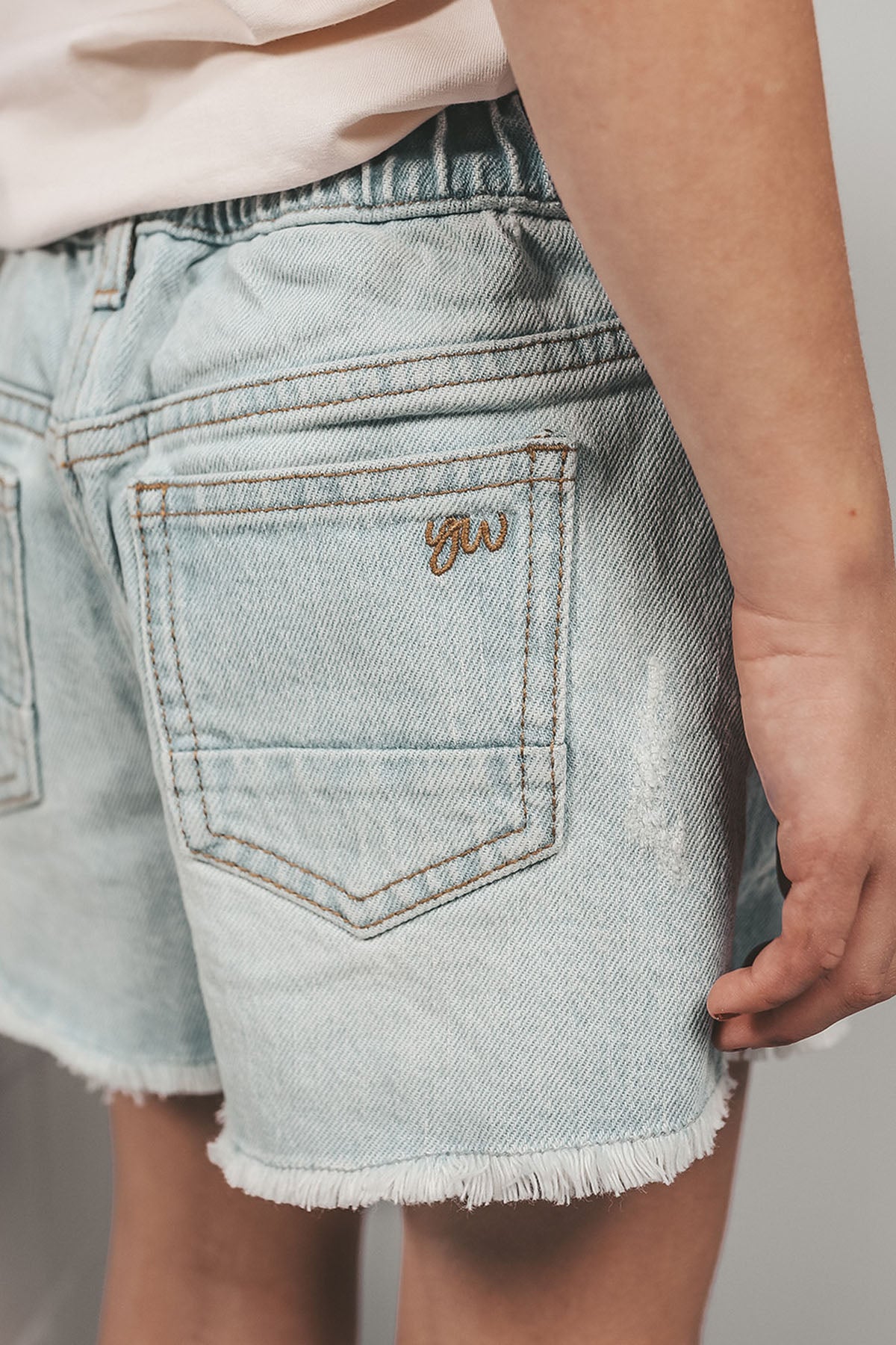 Denim shorts