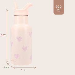 Drinkfles hartjes 350ml Kidzroom