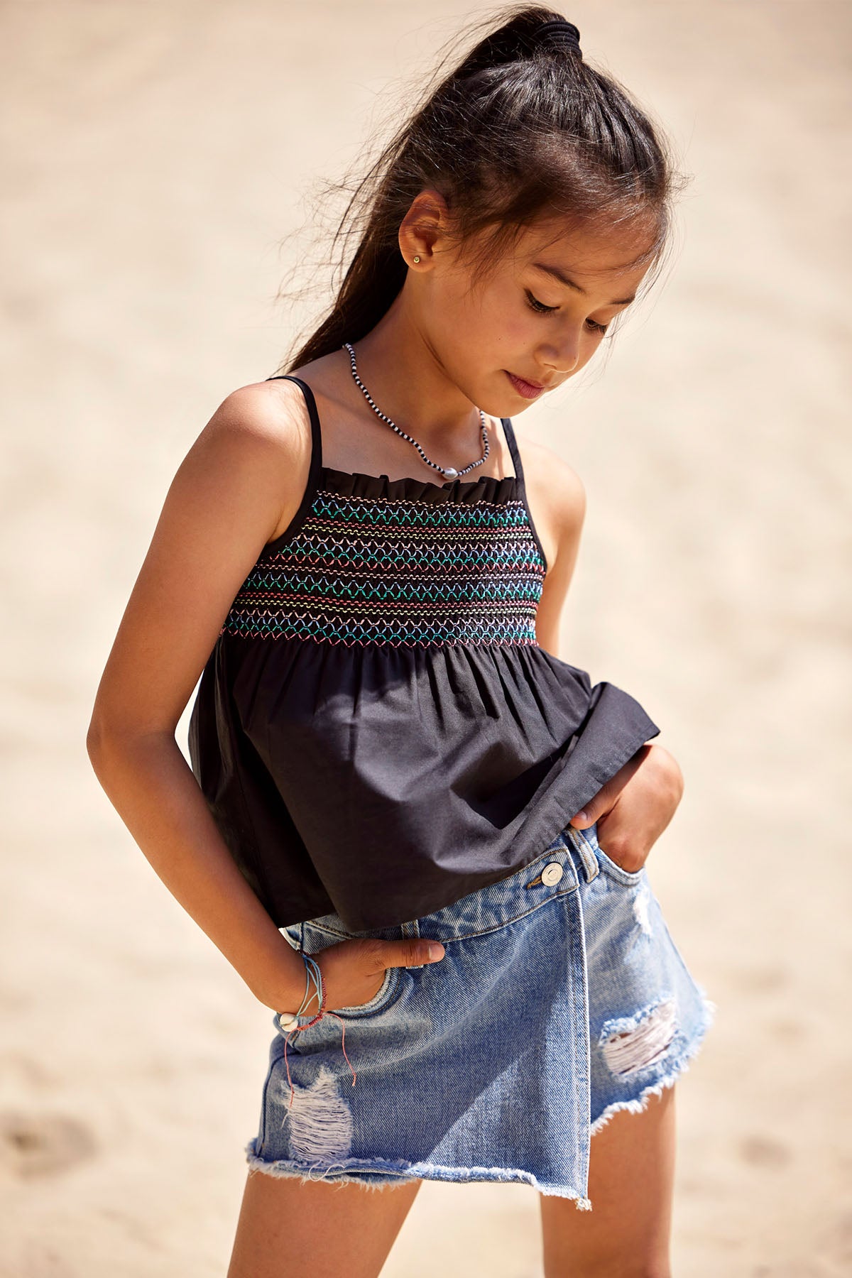 Denim Skort