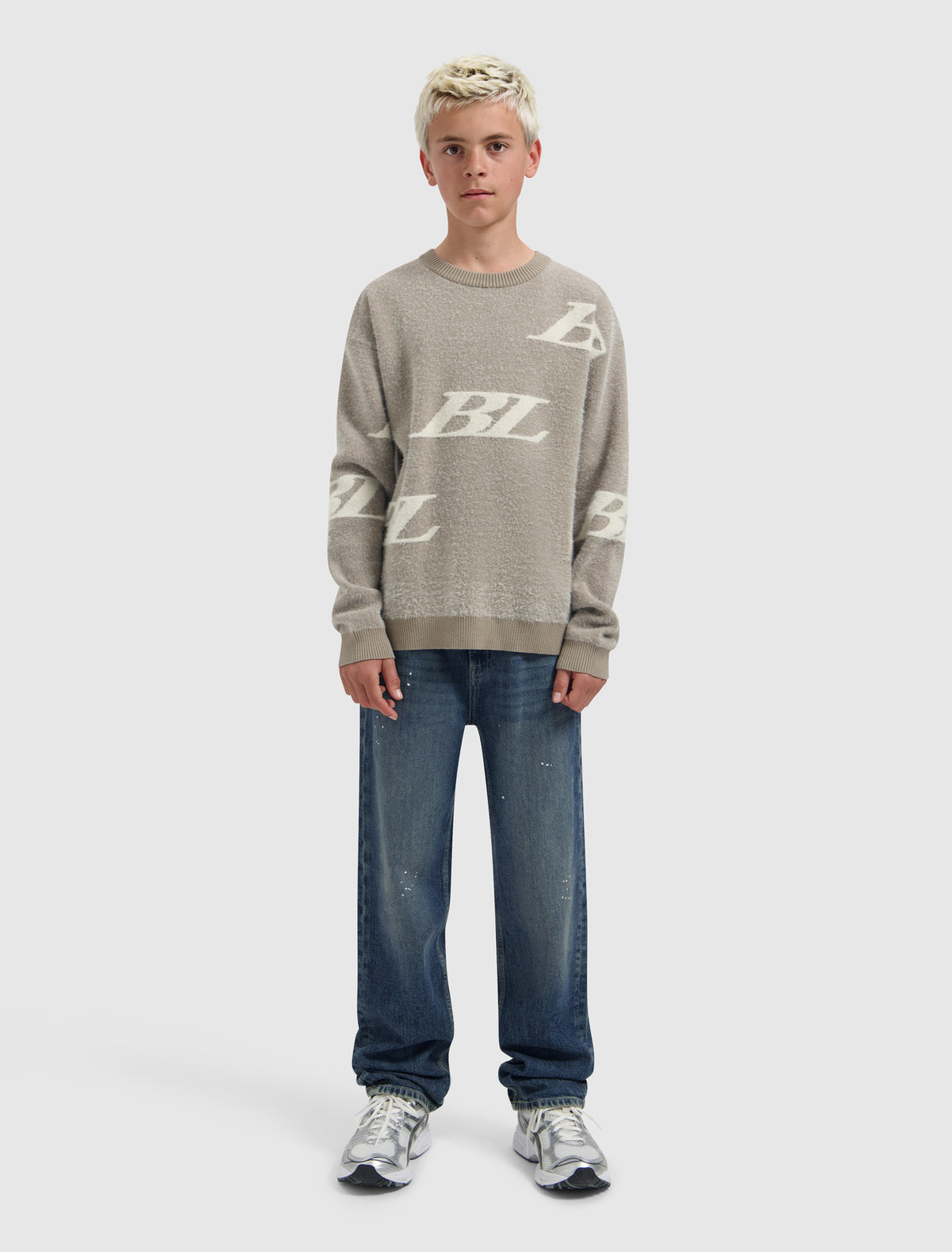 Junior Multi-Monogram Crewneck Knit