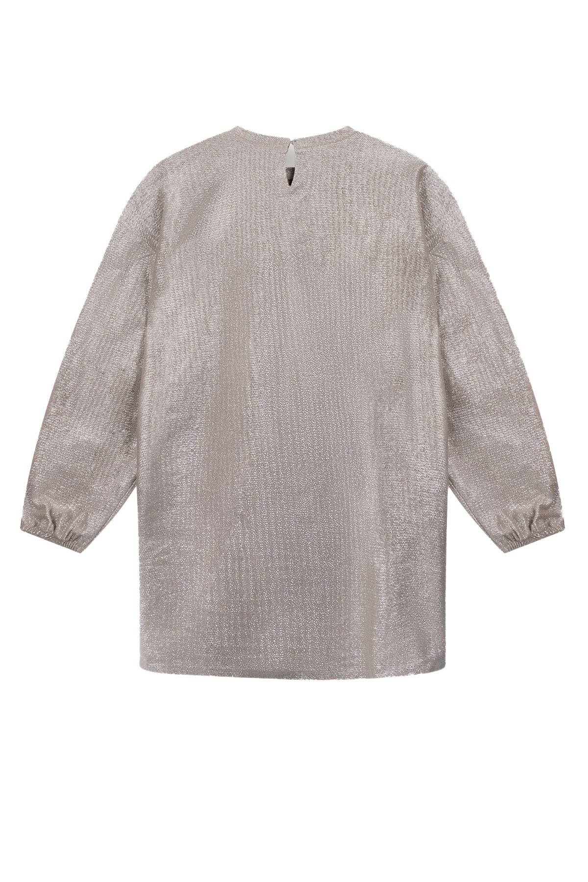 Silver knitted jurk