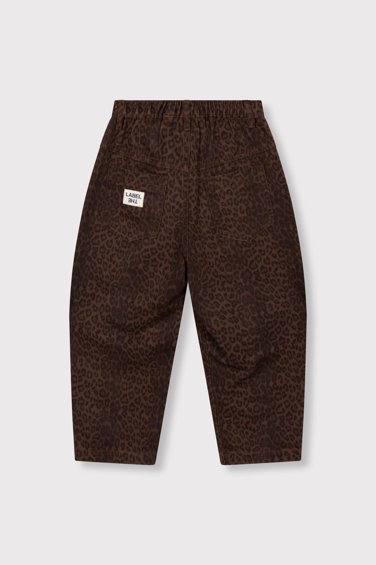 kids woven leopard cargo pants