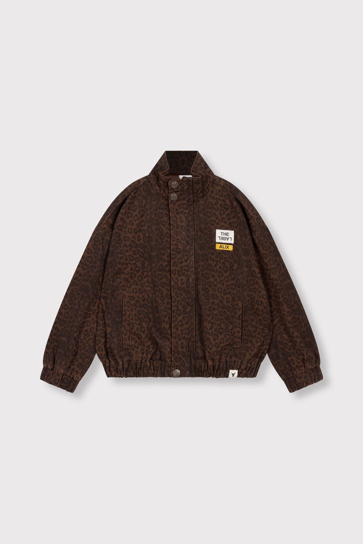 kids woven leopard jacket