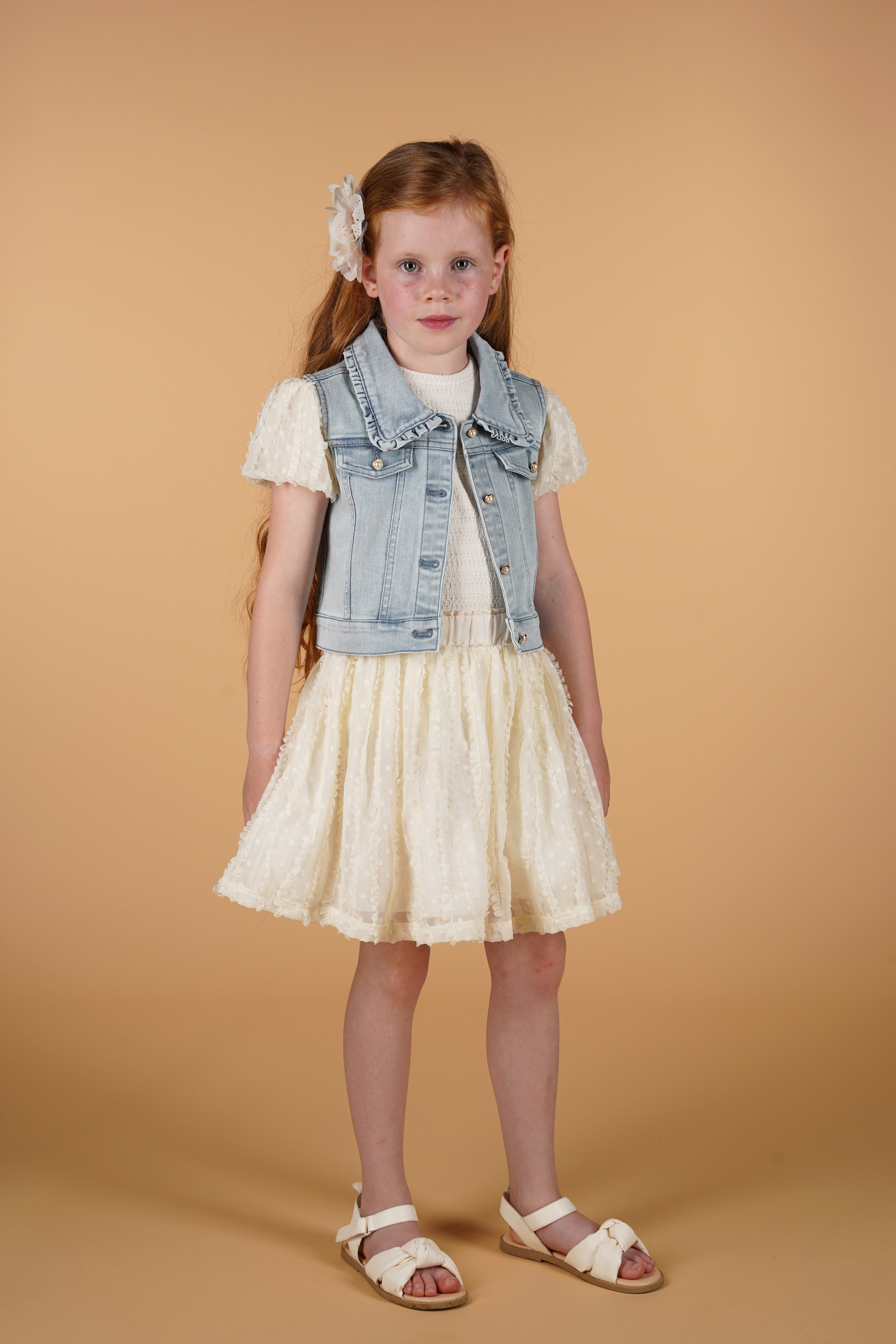 TEDDIES dots & ruffles skirt