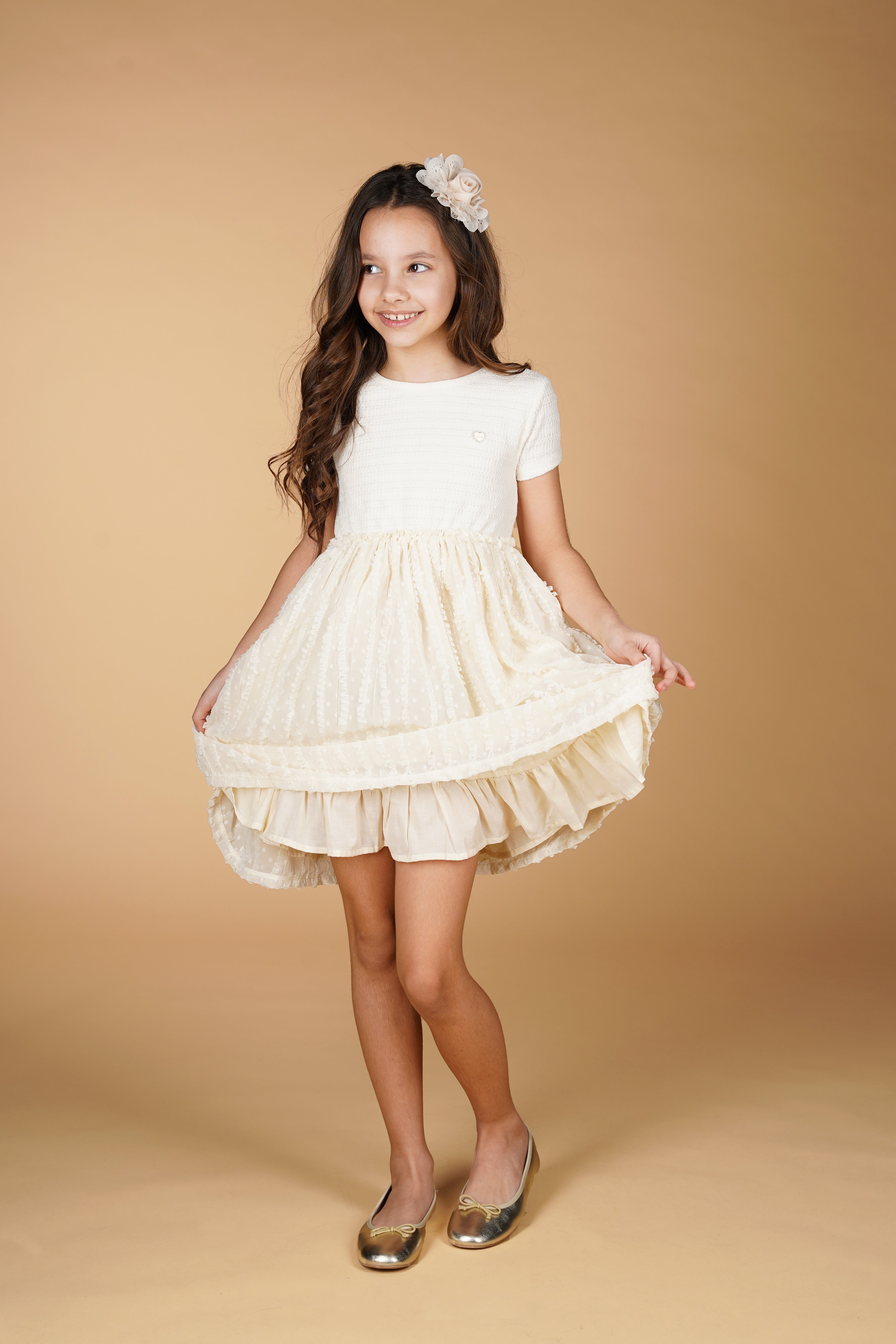 SMOOR dots & ruffles dress