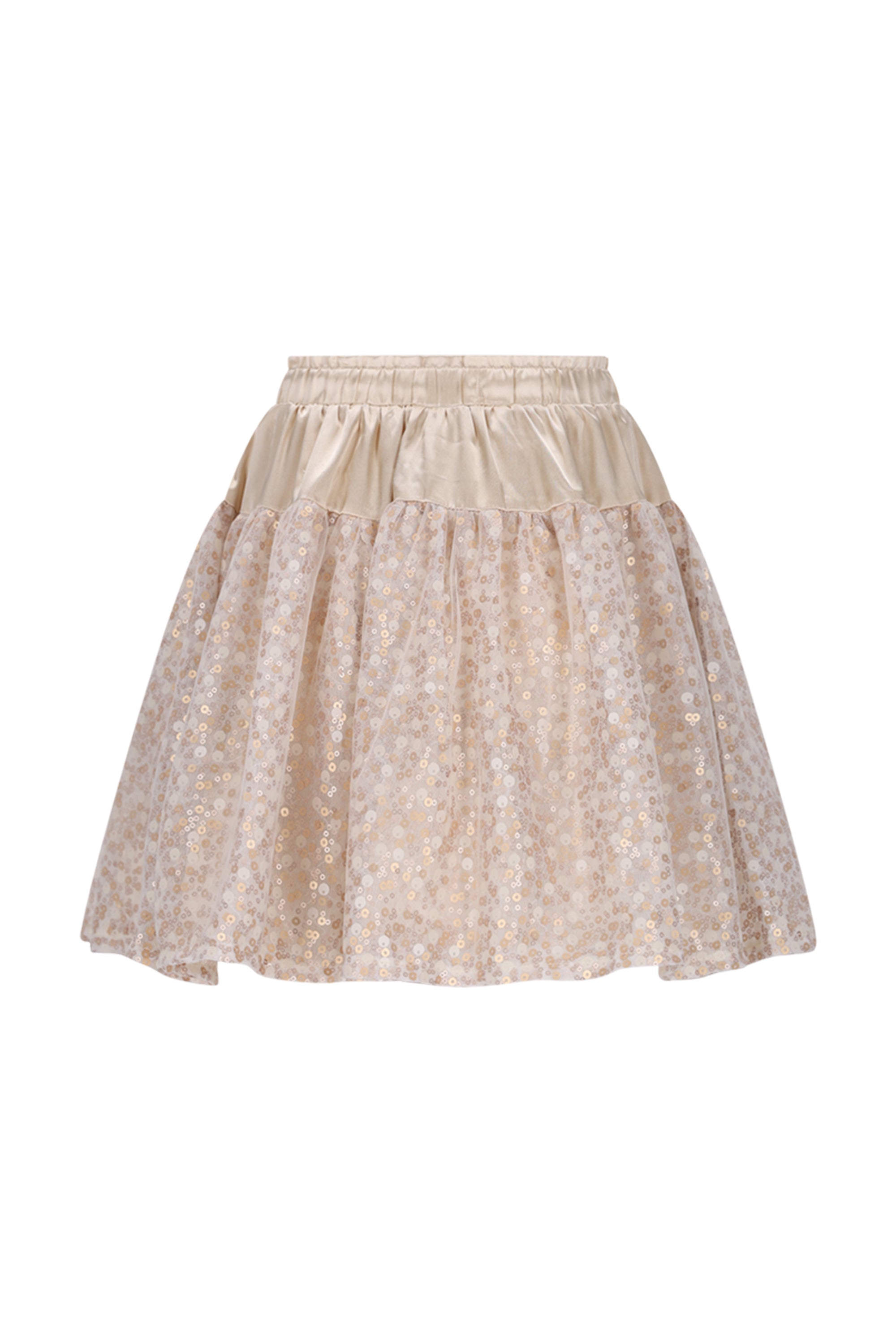 TRUST sequined panel skirt