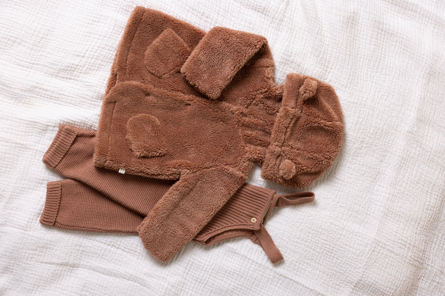 Keddy Fluffy Cardigan with hoody