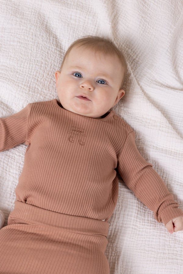 Kokai rib jersey tshirt with chest print